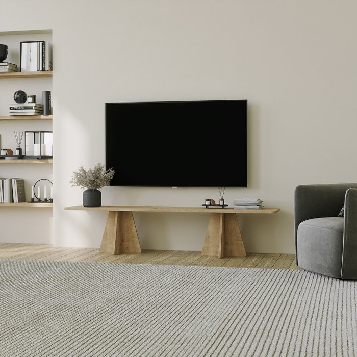 Hanah Home Soporte para TV Mushroom - Sapphire Oak Hanah Home Soporte para TV Mushroom - Sapphire Oak